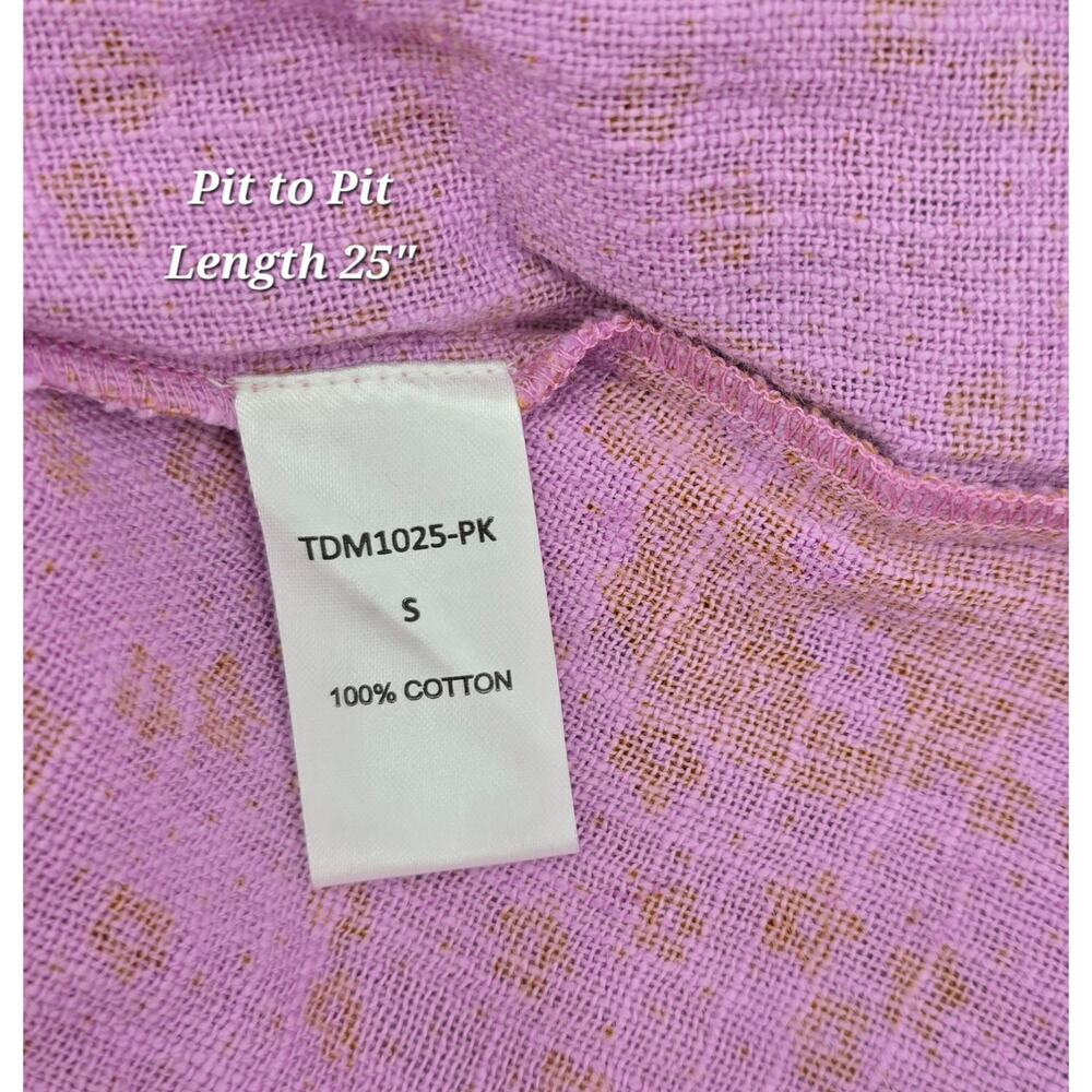 Thml Boho Cottagecore Retro Patchwork Ruffle-Neck… - image 5